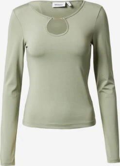 WEEKDAY T-shirts à Manches Longues T-shirt Enya Femme Kaki