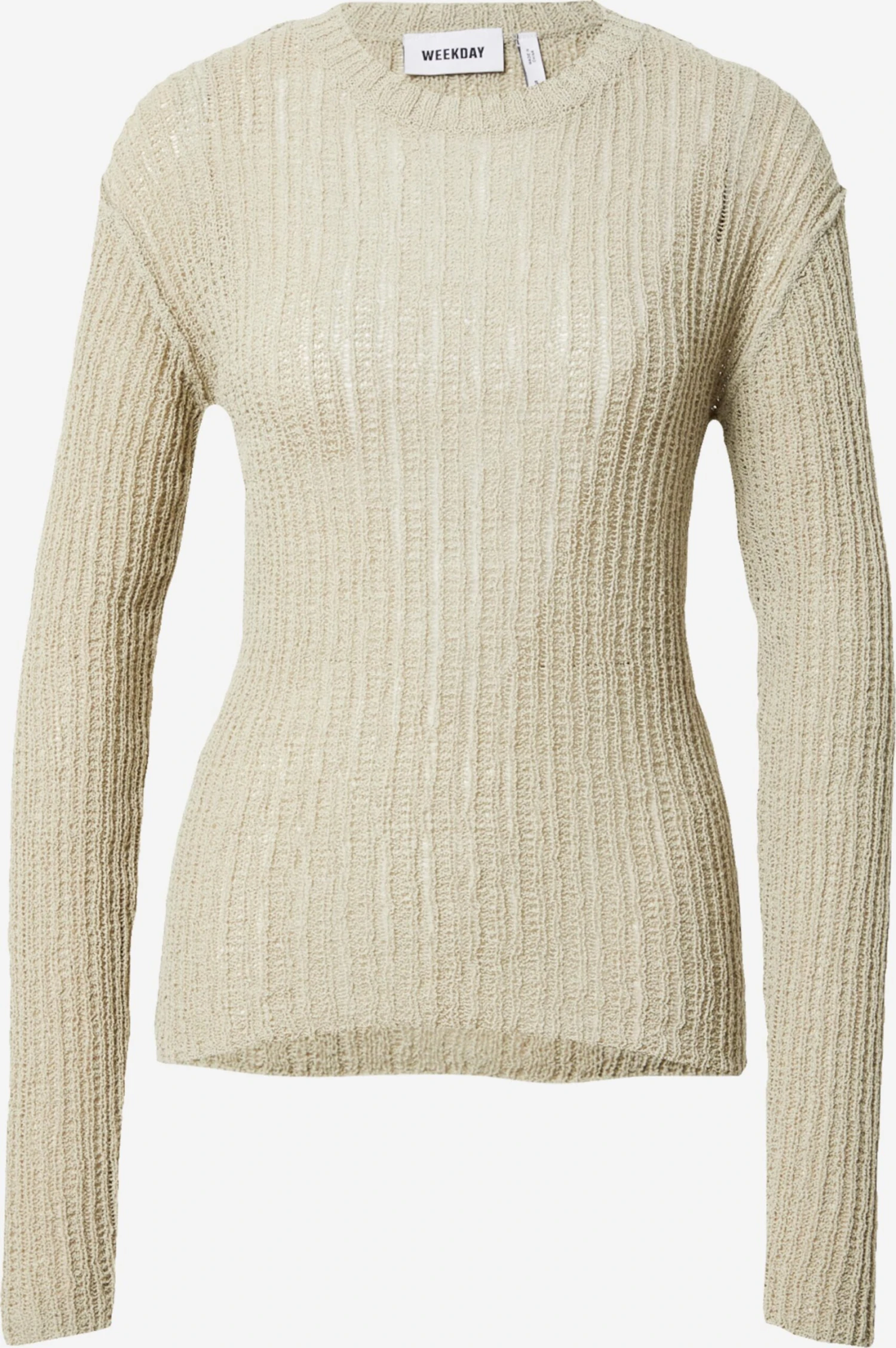 WEEKDAY Pulls Maille Fine Pull-over Ada Femme Vert Pastel