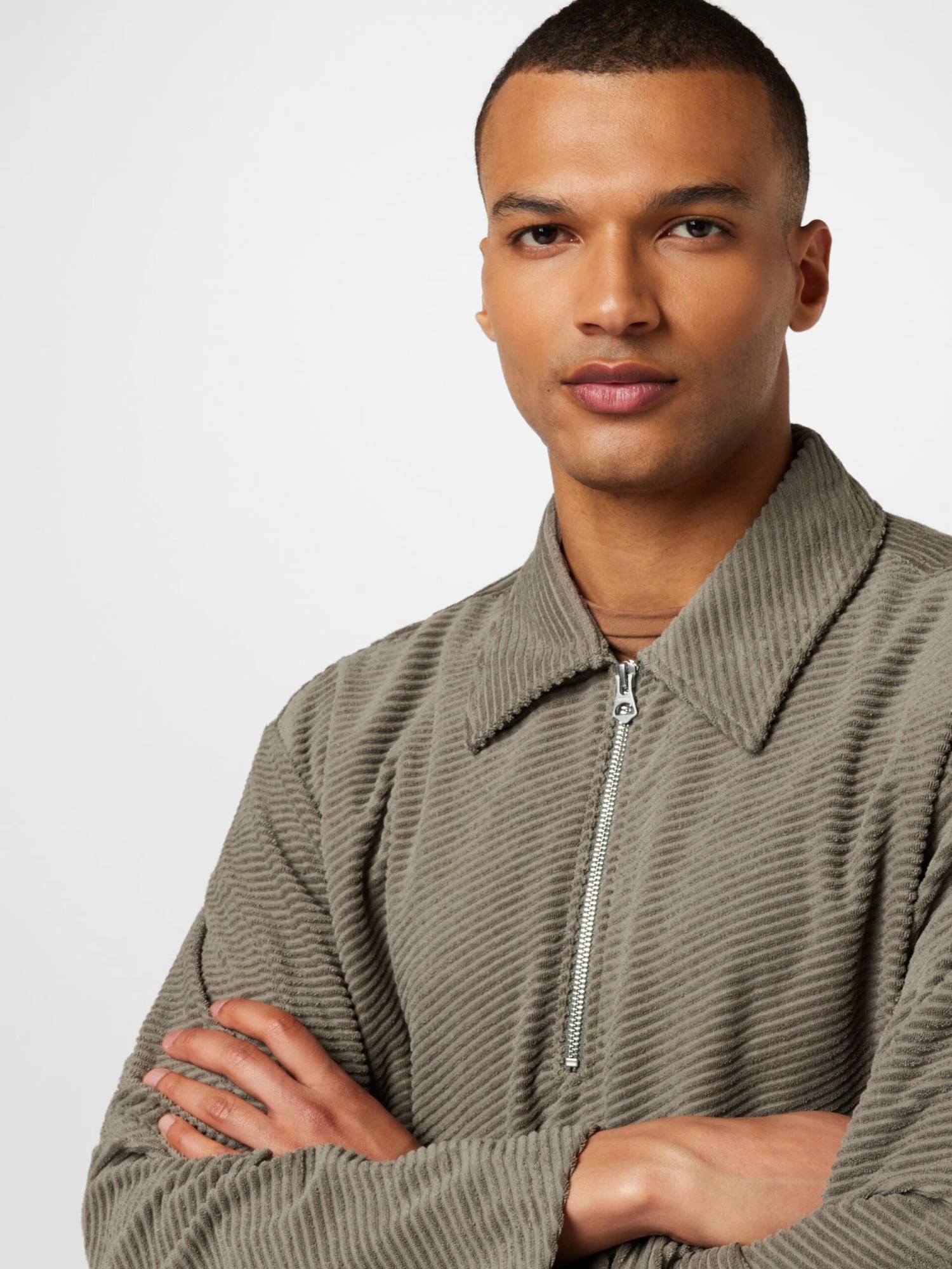 WEEKDAY T-shirts à Manches Longues T-Shirt Homme Kaki – Image 2