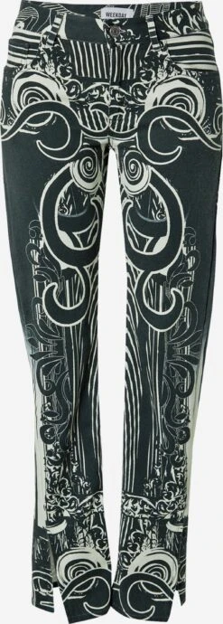 WEEKDAY Pantalons En Toile Regular Pantalon Femme Noir