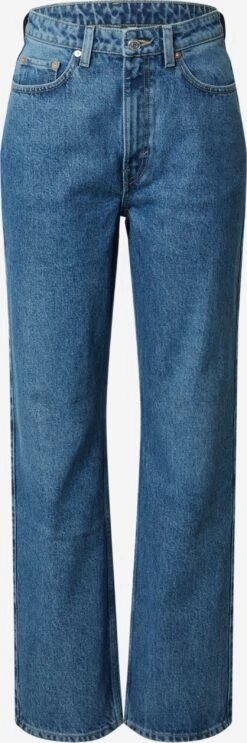 WEEKDAY Droits Regular Jean Rowe Extra High Straight Femme Bleu
