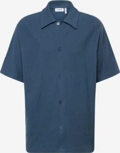 WEEKDAY Chemises Décontractées Fit Confort Chemise Homme Bleu Marine