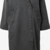 WEEKDAY Trenchs Manteau Mi-saison Jones Femme Anthracite