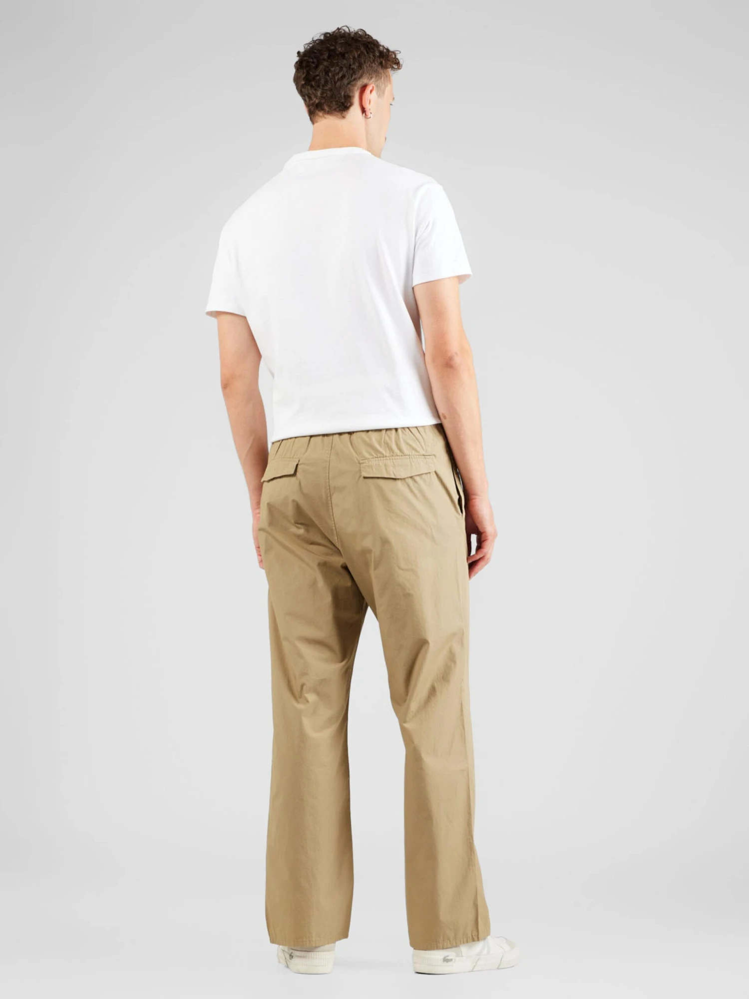 WEEKDAY Pantalons En Toile Regular Pantalon Paul Homme Beige – Image 4
