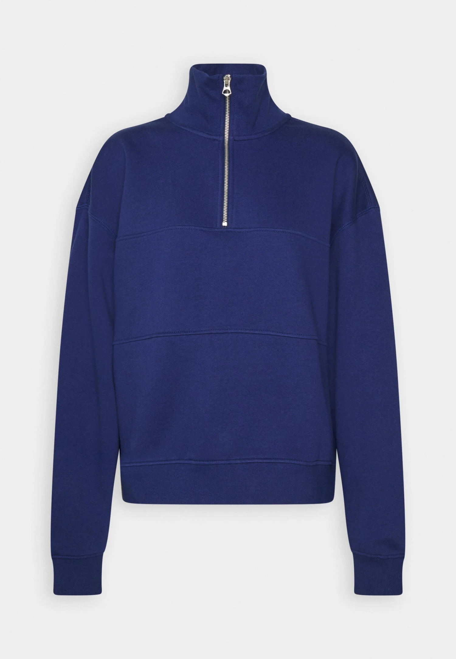 WEEKDAY Essence Half Zip - Sweatshirt - Navy – Image 4