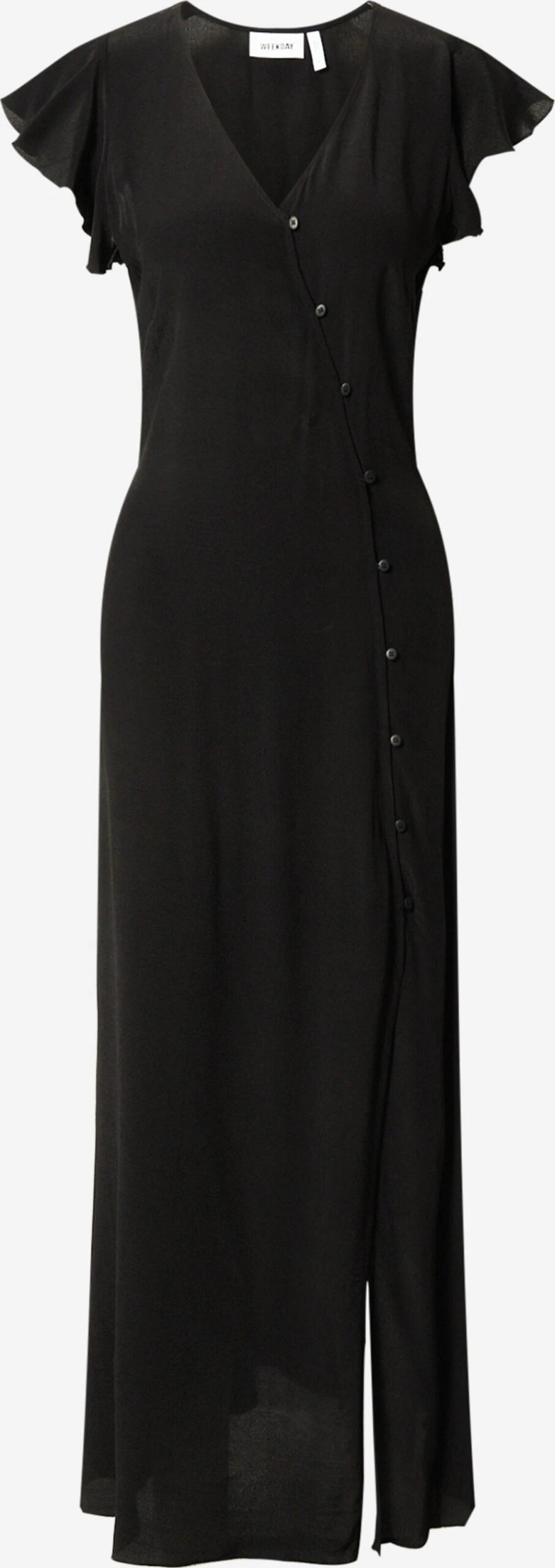 WEEKDAY Robes Longues Robe Flora Femme Noir