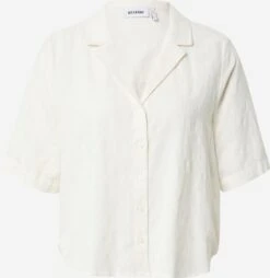 WEEKDAY Blouses à Manches Courtes Chemisier Femme Blanc