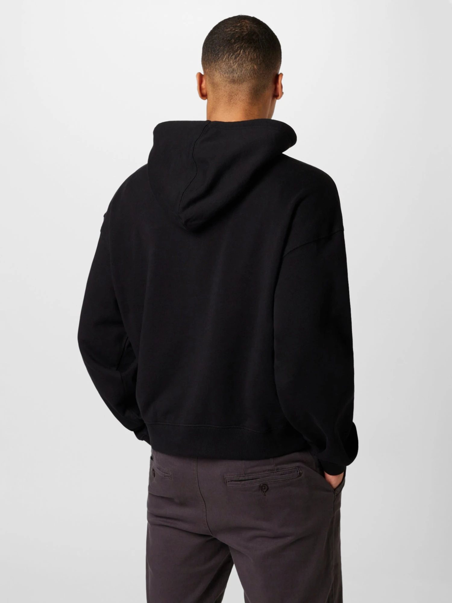 WEEKDAY Vestes à Capuche Veste De Survêtement Stan Homme Noir – Image 4