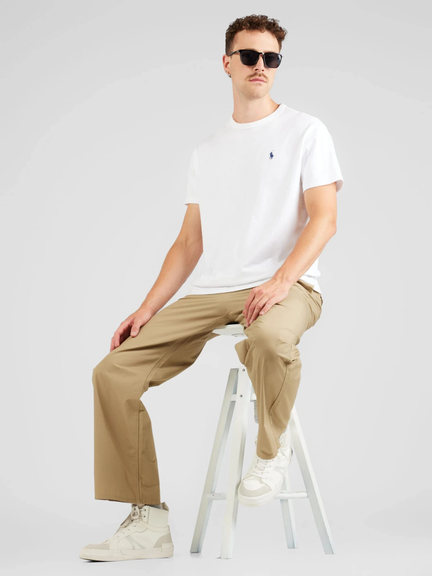 WEEKDAY Pantalons En Toile Regular Pantalon Paul Homme Beige – Image 5