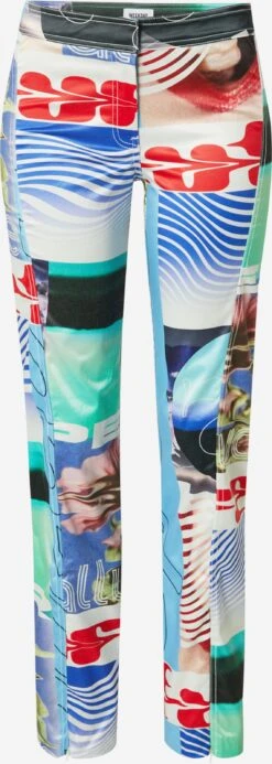 WEEKDAY Pantalons En Toile Regular Pantalon Femme Bleu