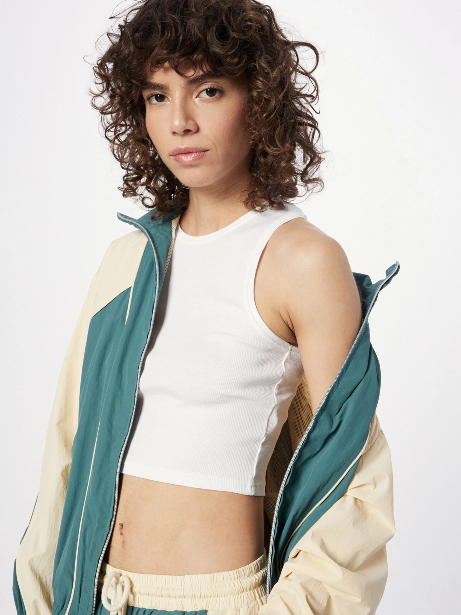 WEEKDAY Crop Tops Haut Femme Noir / Blanc â Image 2