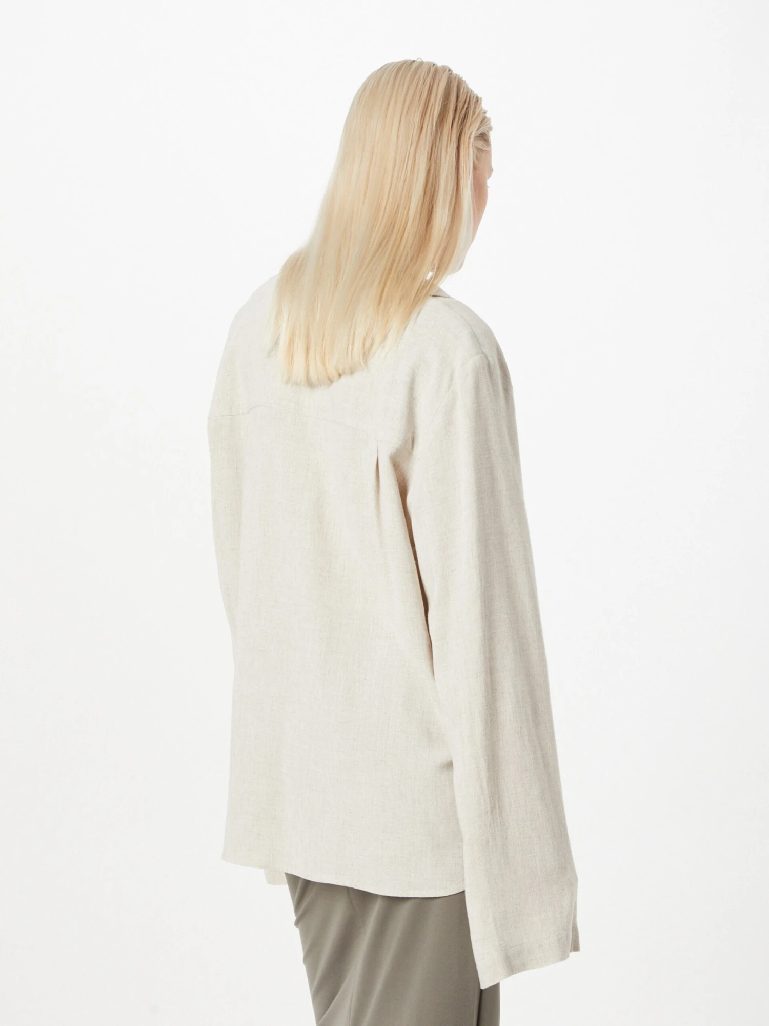 WEEKDAY Blouses Et Tuniques Chemisier Nova Femme Blanc CassĂ© â Image 4