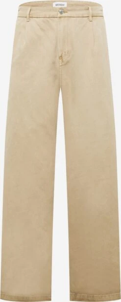 WEEKDAY Pantalons En Toile Wide Leg Pantalon à Pince Nikolas Homme Sable