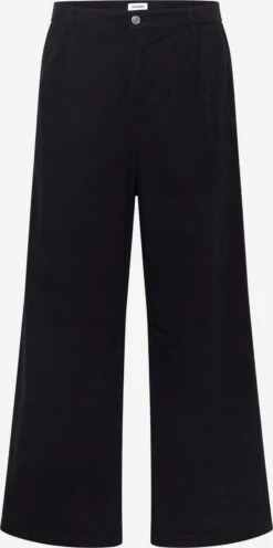 WEEKDAY Pantalons En Toile Wide Leg Pantalon à Pince Nikolas Homme Noir