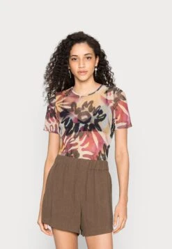 WEEKDAY T-Shirt Imprimé - Lilac Purple Bright