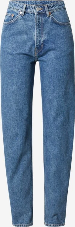 WEEKDAY Mom Jeans Effilé Jean Lash Femme Bleu Fumé