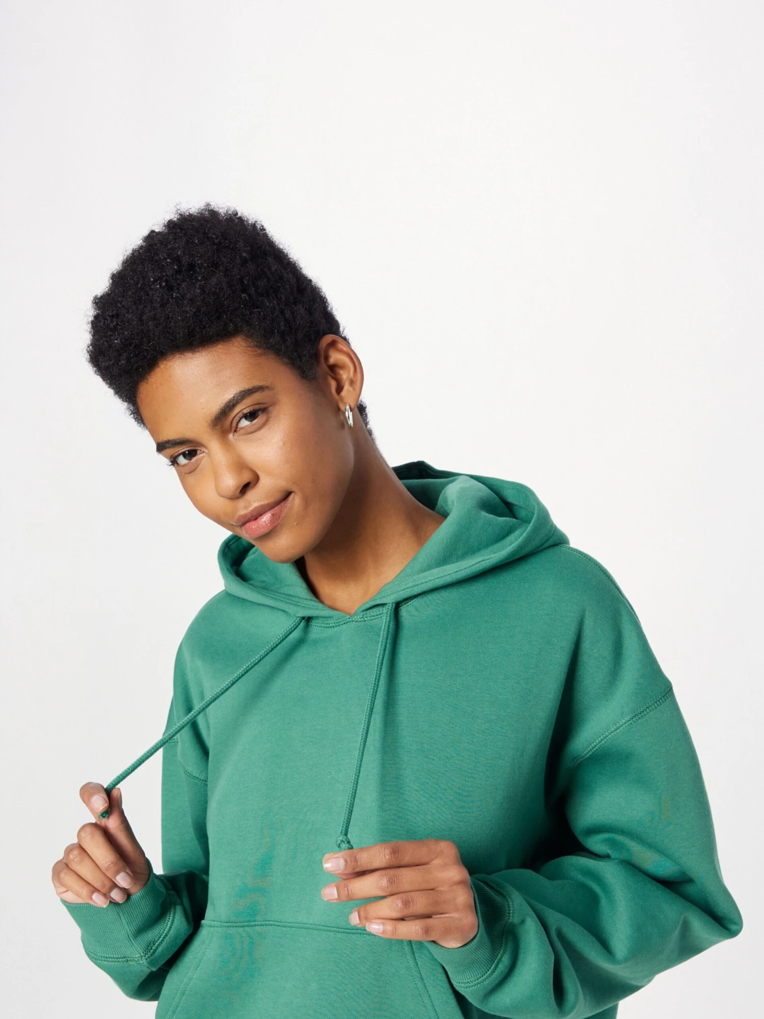 WEEKDAY Sweats à Capuche Sweat-shirt Femme Vert – Image 2