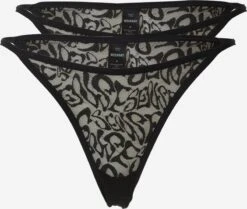 WEEKDAY Strings String Femme Noir