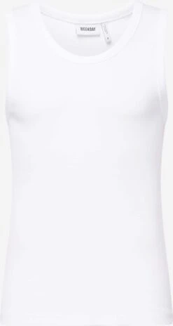 WEEKDAY Débardeurs T-Shirt Homme Blanc