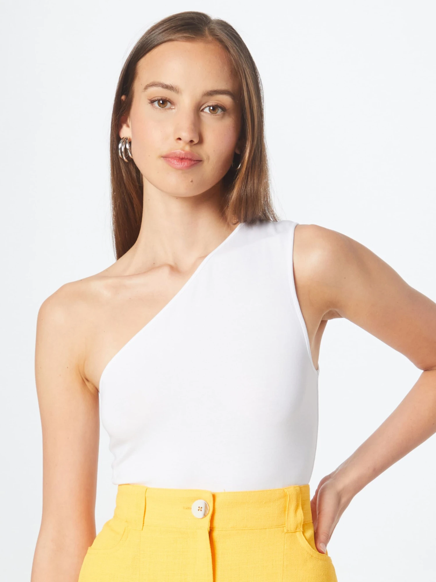 WEEKDAY Tops Haut Cindy Femme Noir / Blanc â Image 3