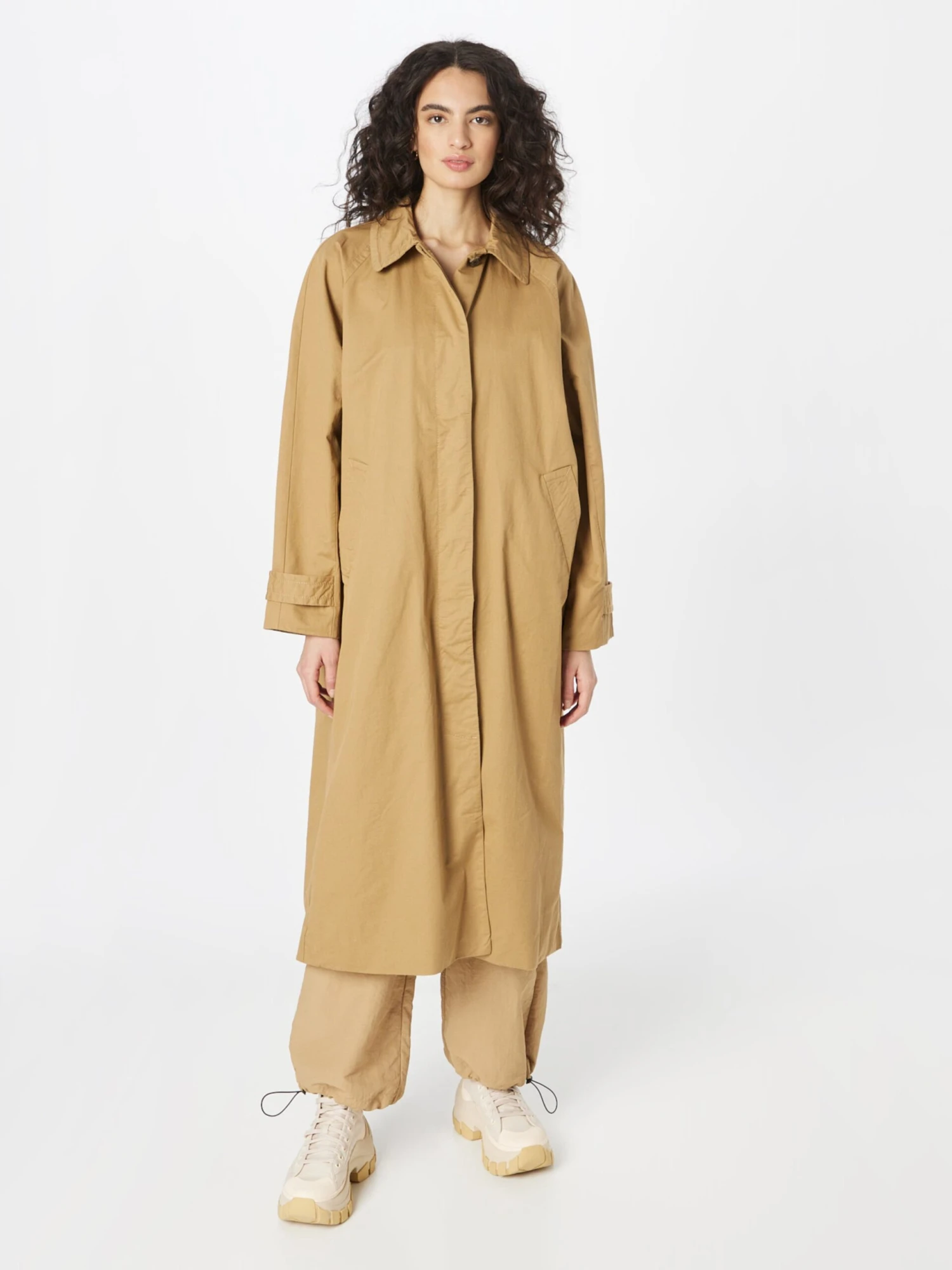 WEEKDAY Manteaux De Mi-saison Manteau Mi-saison Chelsea Femme Beige Foncé – Image 3