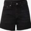 WEEKDAY Shorts En Jean Regular Jean Rowe Femme Noir