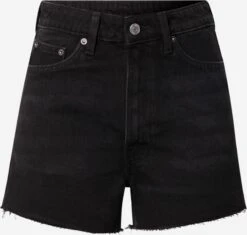 WEEKDAY Shorts En Jean Regular Jean Rowe Femme Noir