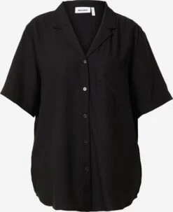 WEEKDAY Blouses à Manches Courtes Chemisier Mira Femme Noir