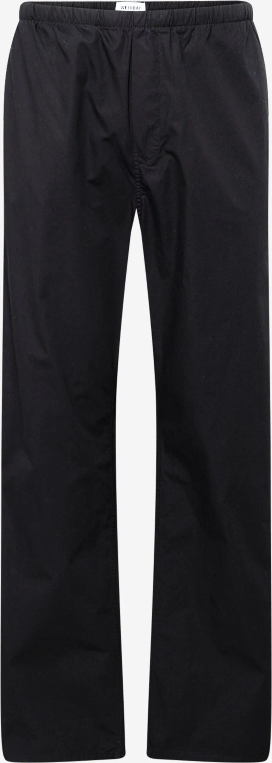WEEKDAY Pantalons En Toile Regular Pantalon Paul Homme Noir