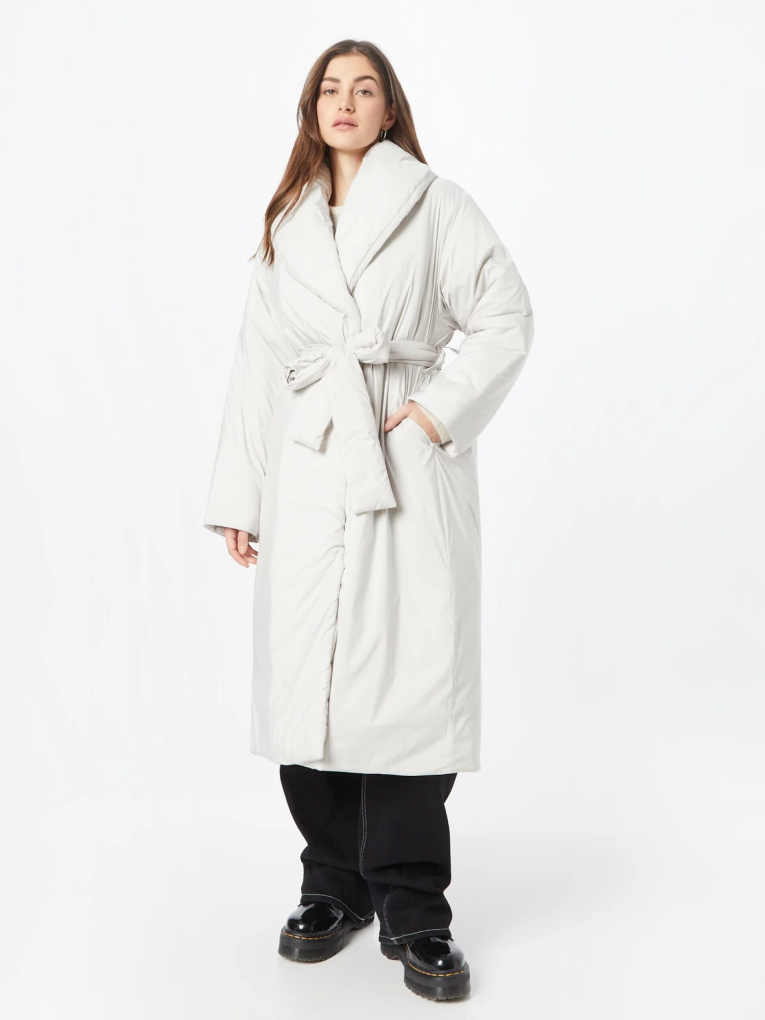 WEEKDAY Manteaux De Mi-saison Manteau Mi-saison Zyan Femme Blanc Naturel – Image 3