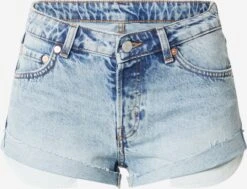 WEEKDAY Shorts En Jean Coupe Slim Jean Fire Femme Bleu