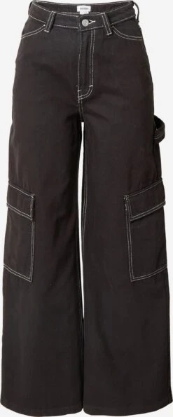WEEKDAY Vêtements Wide Leg Jeans Cargo Sienna Femme Noir