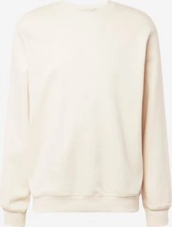 WEEKDAY Sweatshirts Sweat-shirt Homme Blanc Cassé