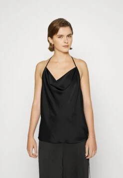 WEEKDAY Halter Slip - Débardeur - Black