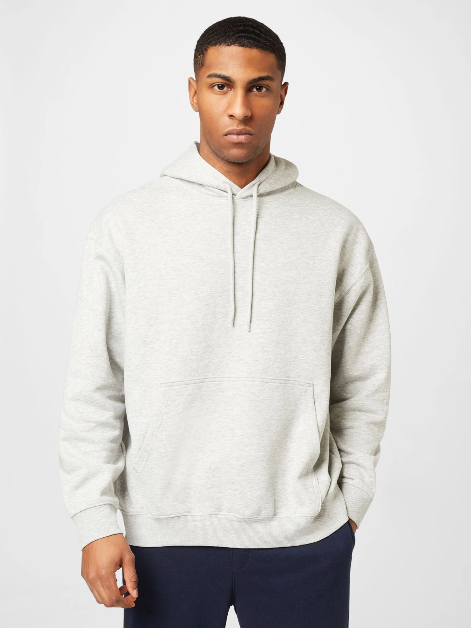 WEEKDAY Sweats à Capuche Sweat-shirt Homme Gris Clair – Image 3