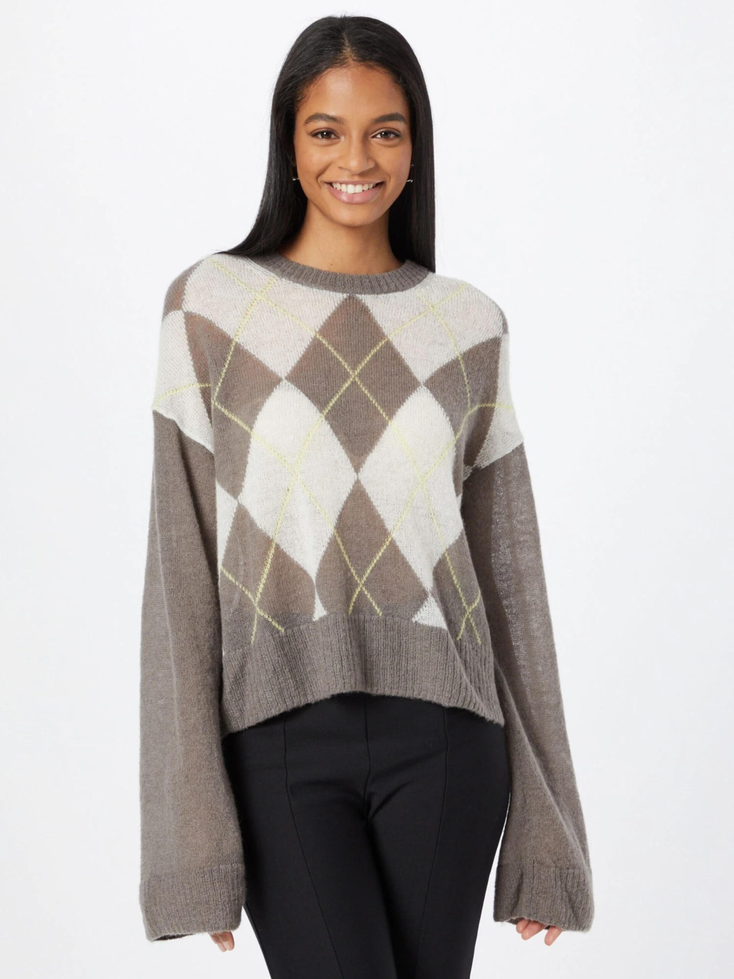 WEEKDAY Pulls Maille Fine Pull-over Femme Chamois â Image 3