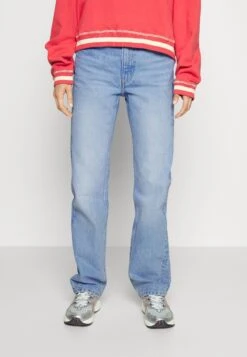 WEEKDAY Voyage High - Jean Droit - Blue Dusty Light