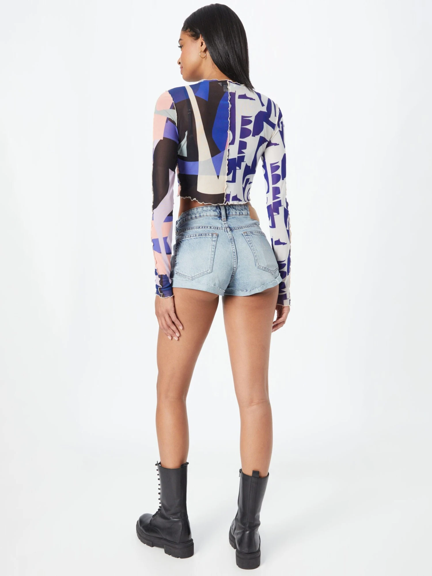 WEEKDAY Shorts En Jean Coupe Slim Jean Fire Femme Bleu â Image 4