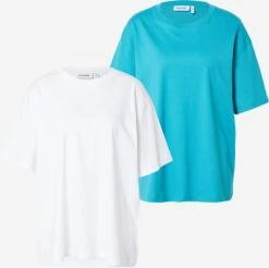 WEEKDAY T-shirts Oversize T-shirt Oversize Femme Blanc