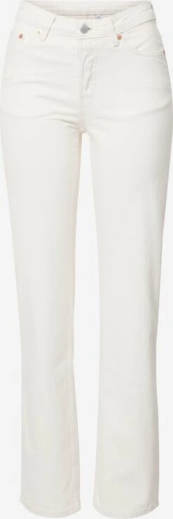 WEEKDAY Droits Regular Jean Pin Femme Blanc