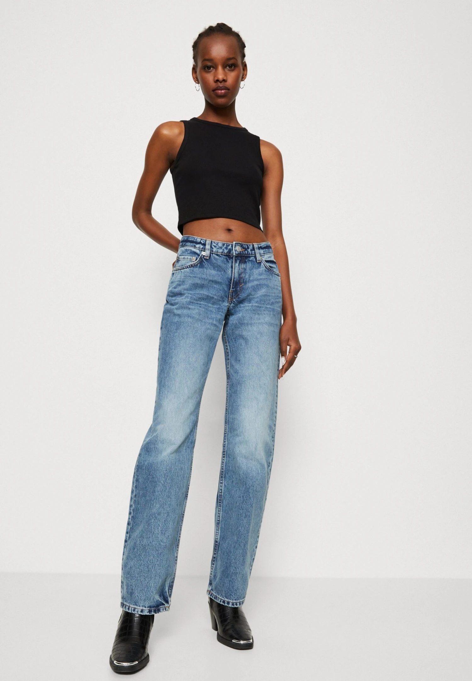 WEEKDAY Arrow Low - Jean Droit - Seventeen Blue – Image 4