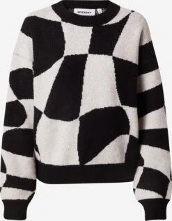 WEEKDAY Pulls Maille Fine Pull-over Aggie Femme Noir