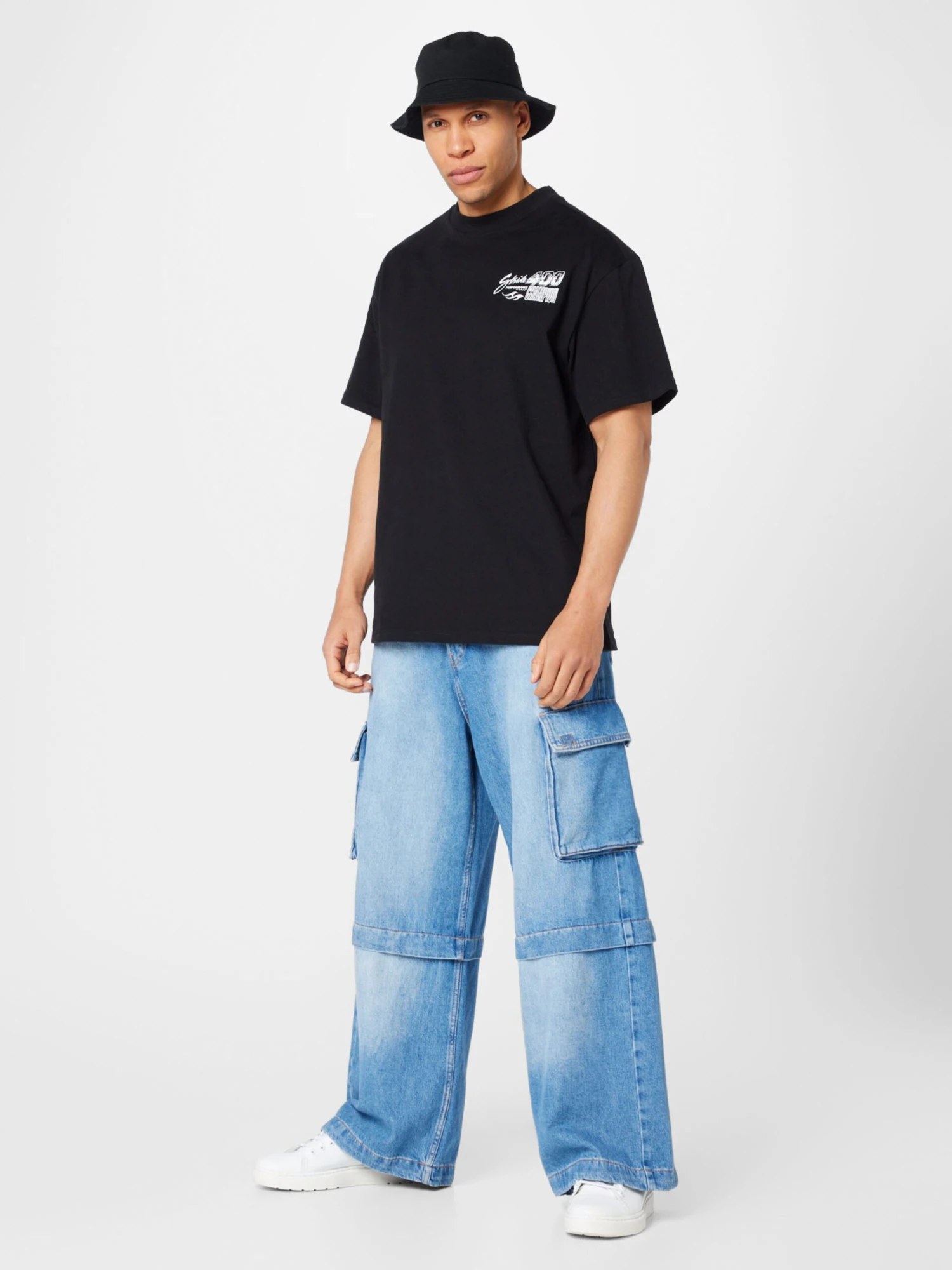 WEEKDAY T-shirts T-Shirt Homme Noir – Image 5