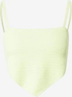 WEEKDAY T-shirts Et Tops Tops En Tricot Bay Femme Vert Clair