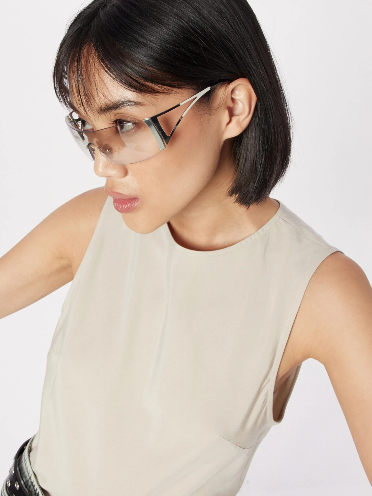 WEEKDAY Blouses Chemisier Aino Femme Mastic – Image 2