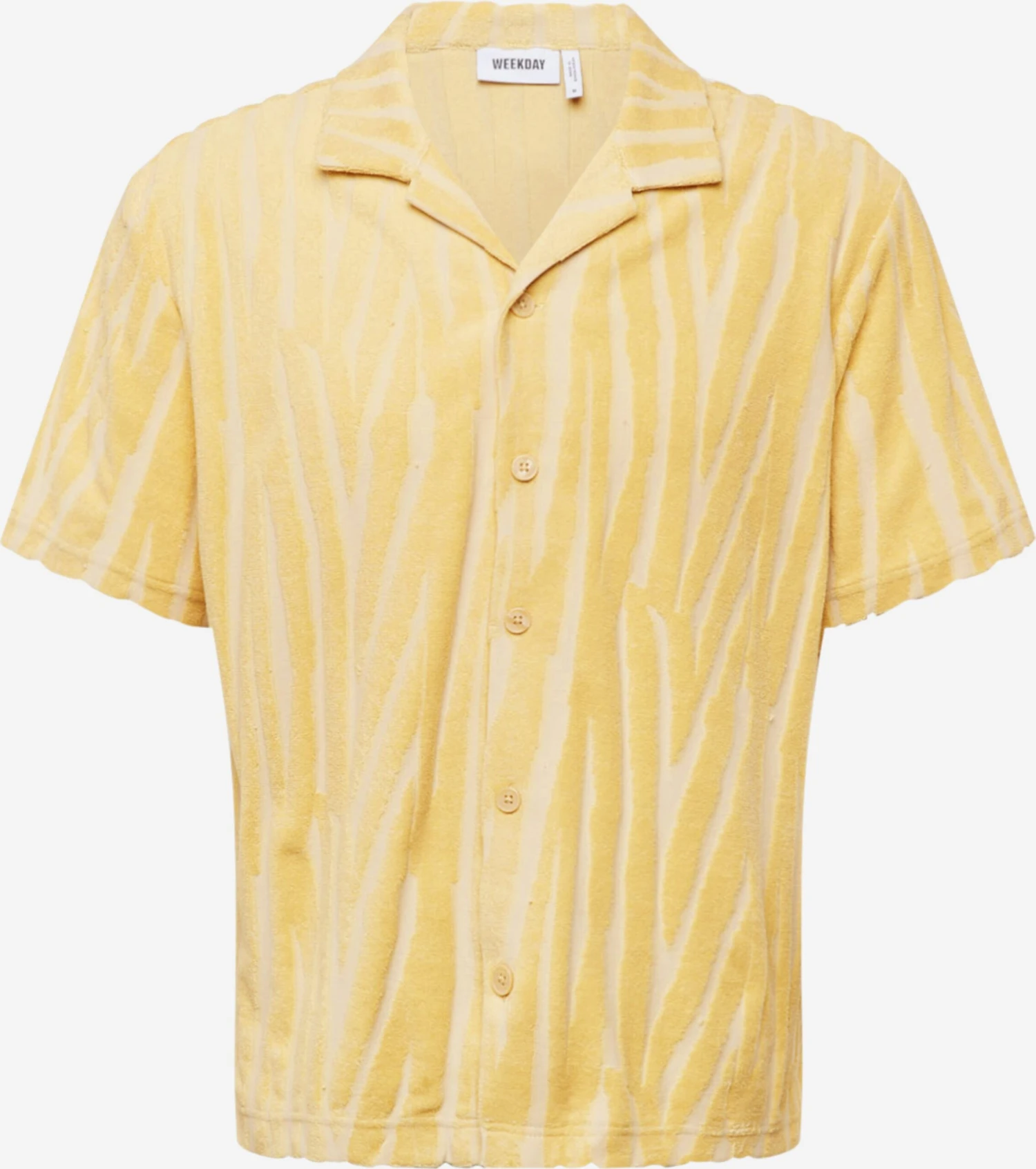 WEEKDAY Chemises Décontractées Fit Confort Chemise Homme Jaune / Safran